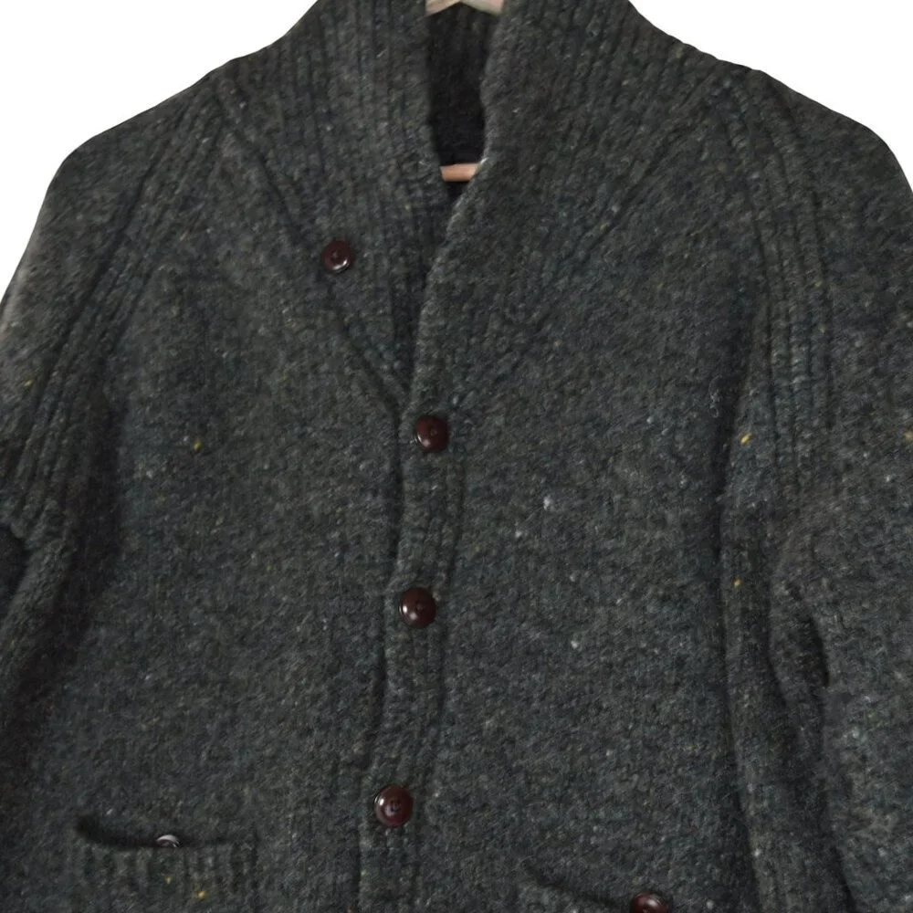 J.Crew Wool Cardigan L Rugged Heritage Style Grandpa Academia Preppy